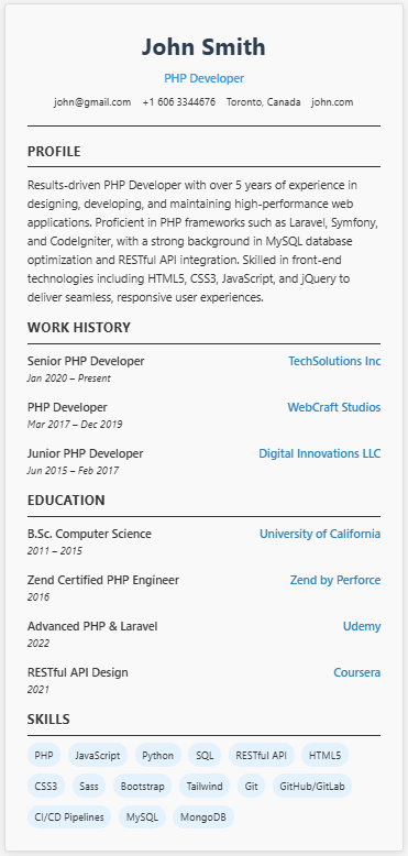 Free Resume Template for Students with No Experience (ATS-Friendly)